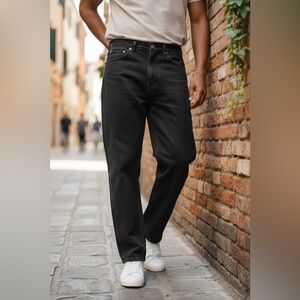 Calvin Klein Jeans Men's Black Easy Fit Denim